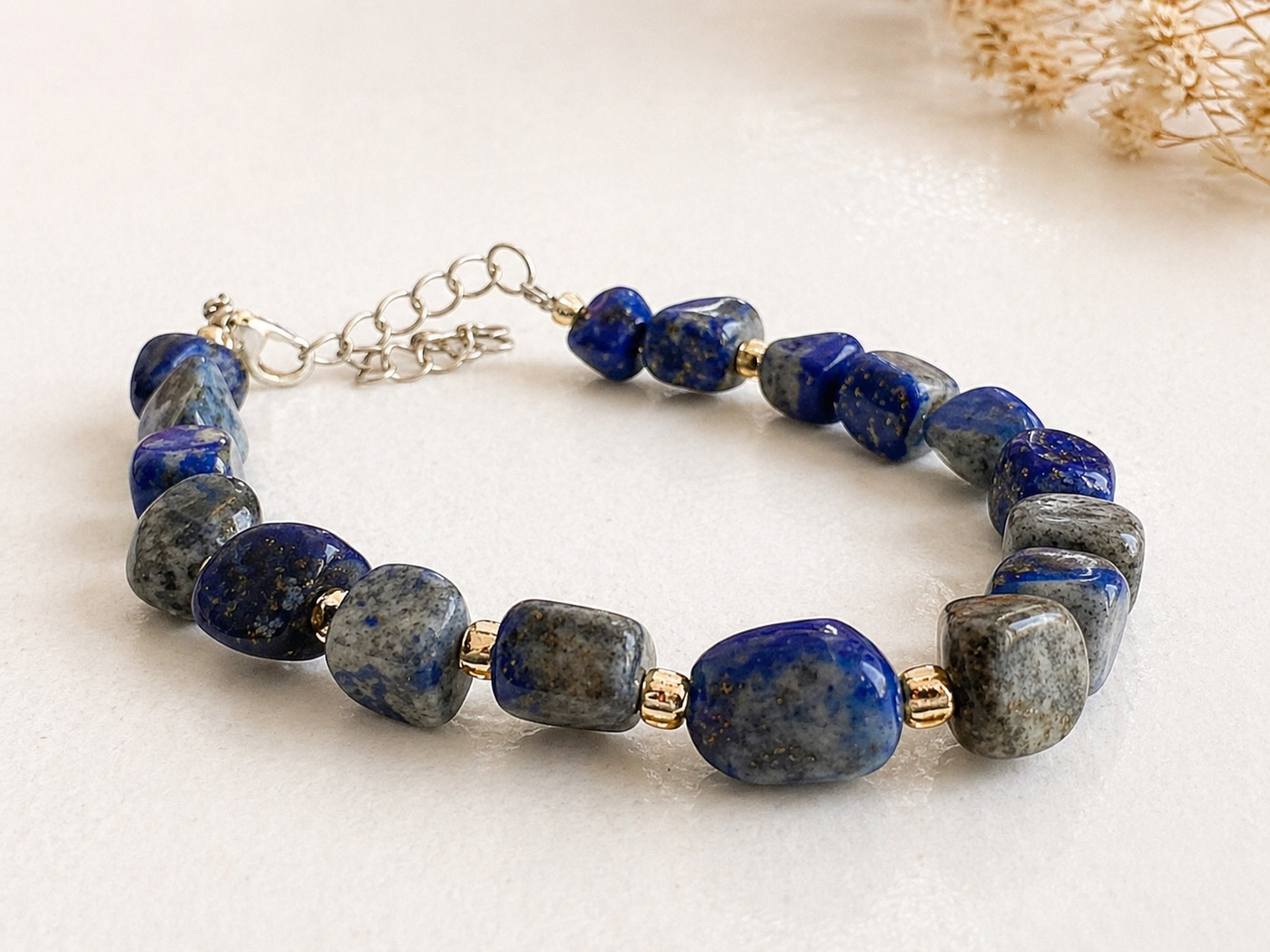 Lapis Lazuli Crystal Bead Bracelet