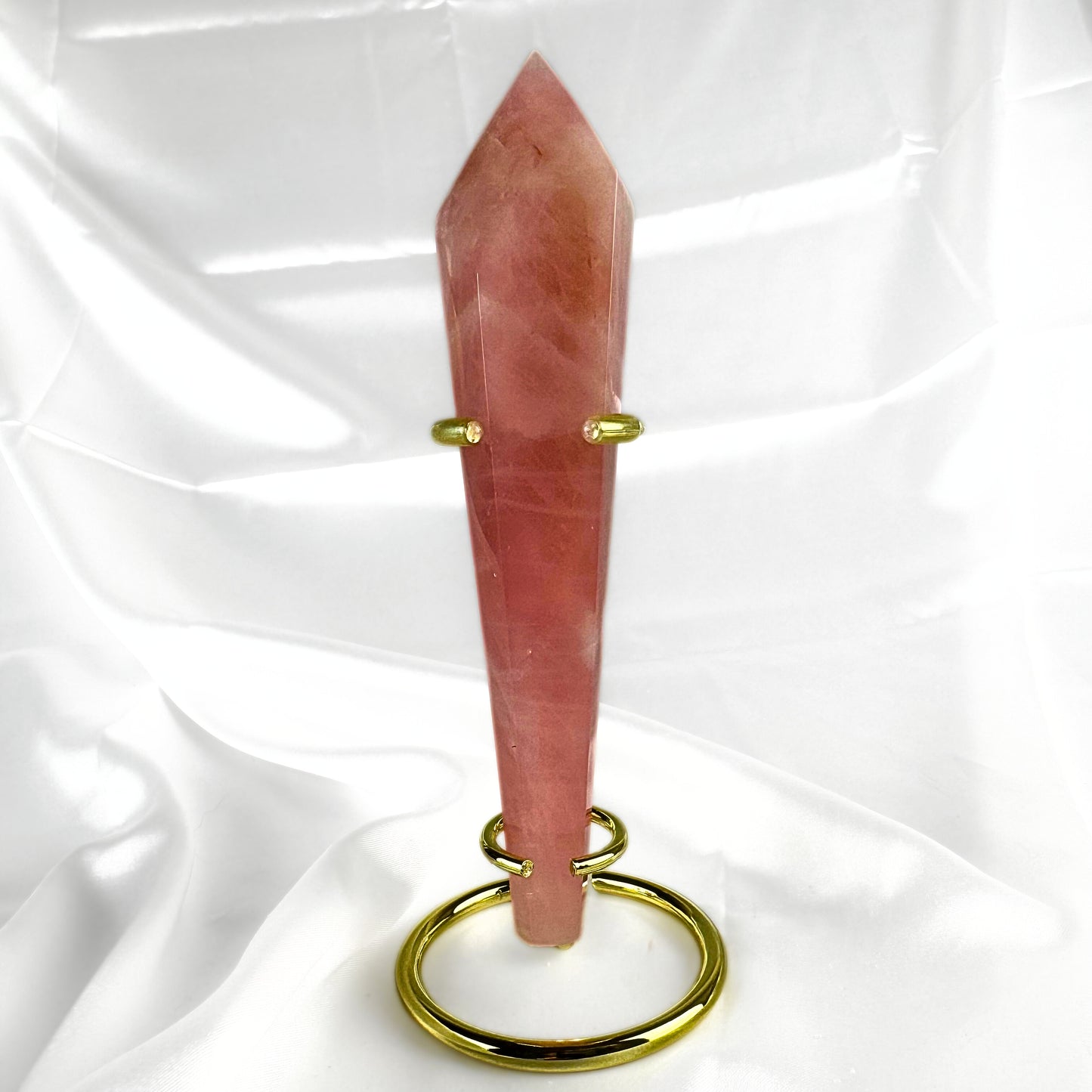 Rose Quartz Crystal Wand