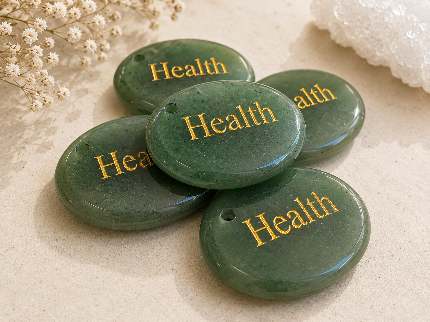 Engraved Crystal Thumbstone