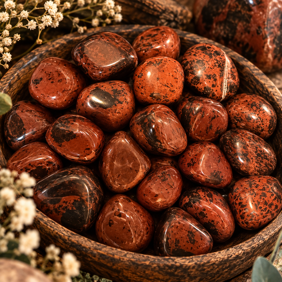 Mahogany Obsidian Crystal Tumblestone