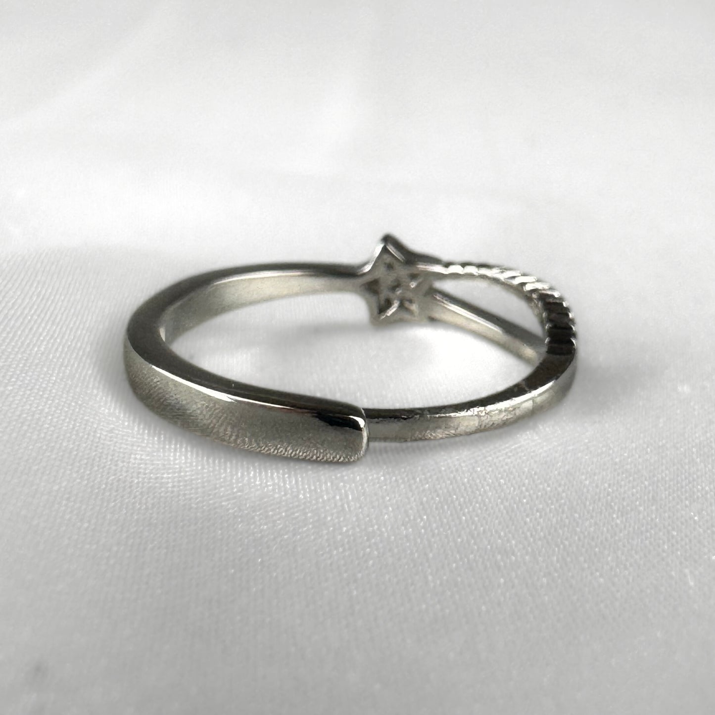 Shooting Star Silver Adjustable Ring