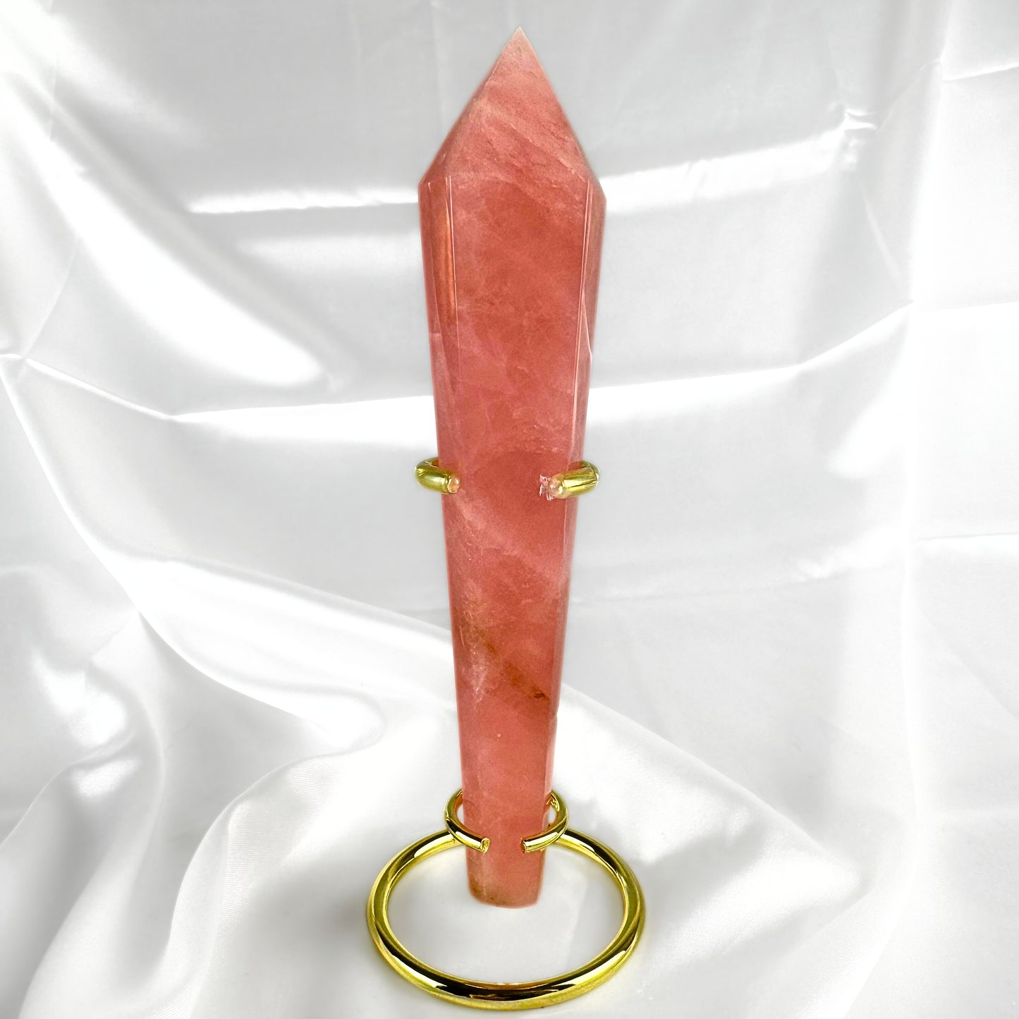 Rose Quartz Crystal Wand