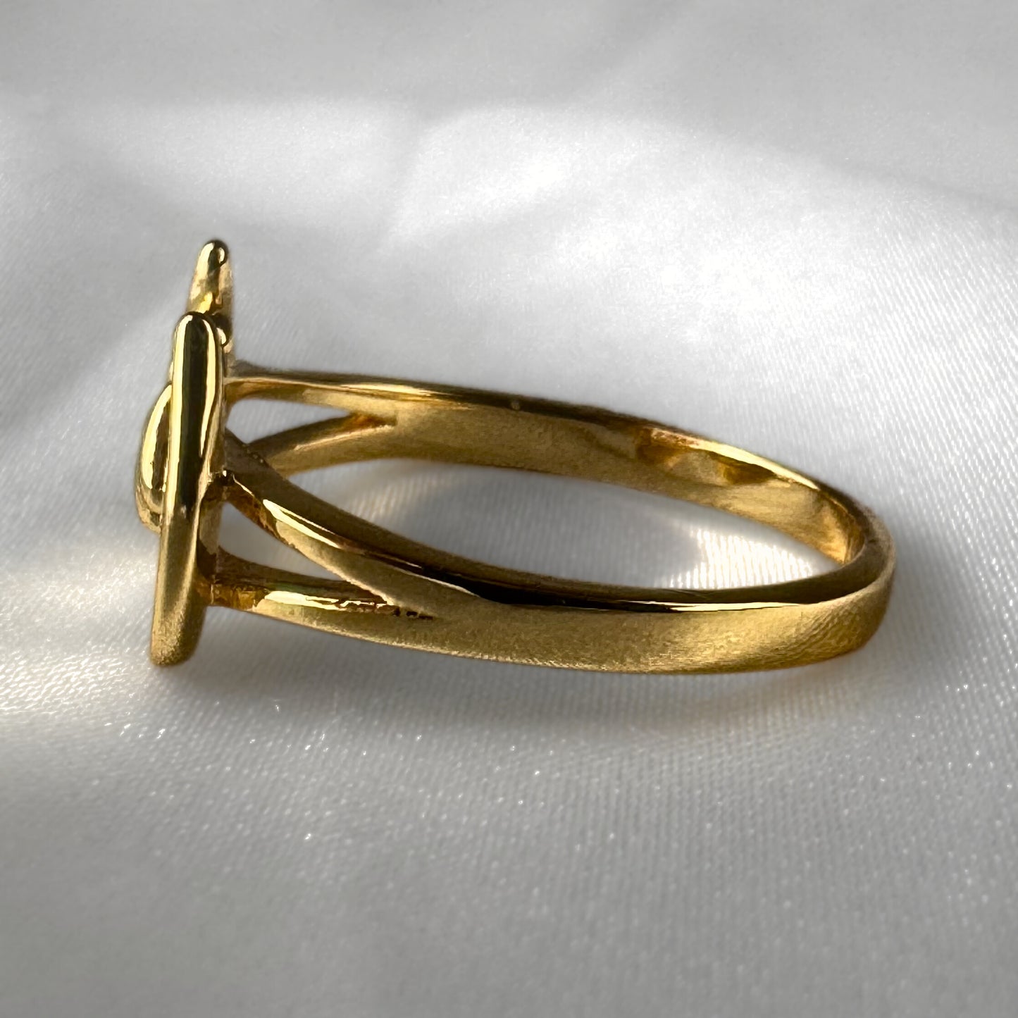 Holding Hands Gold Adjustable Ring