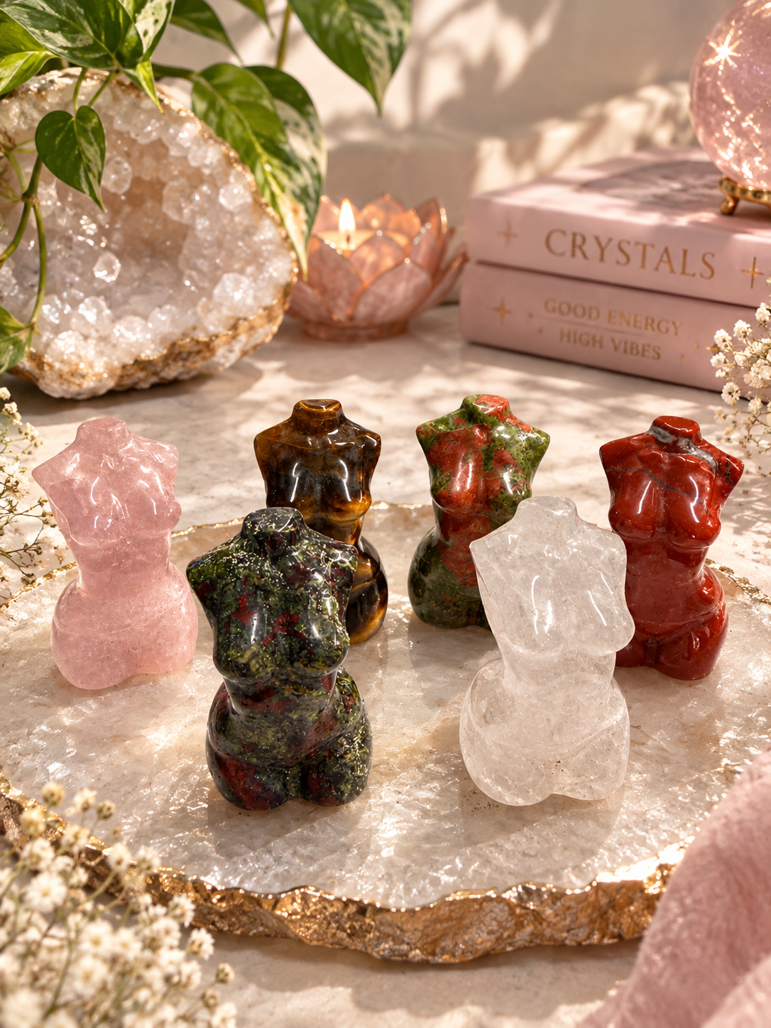 Small Woman Crystal Figure
