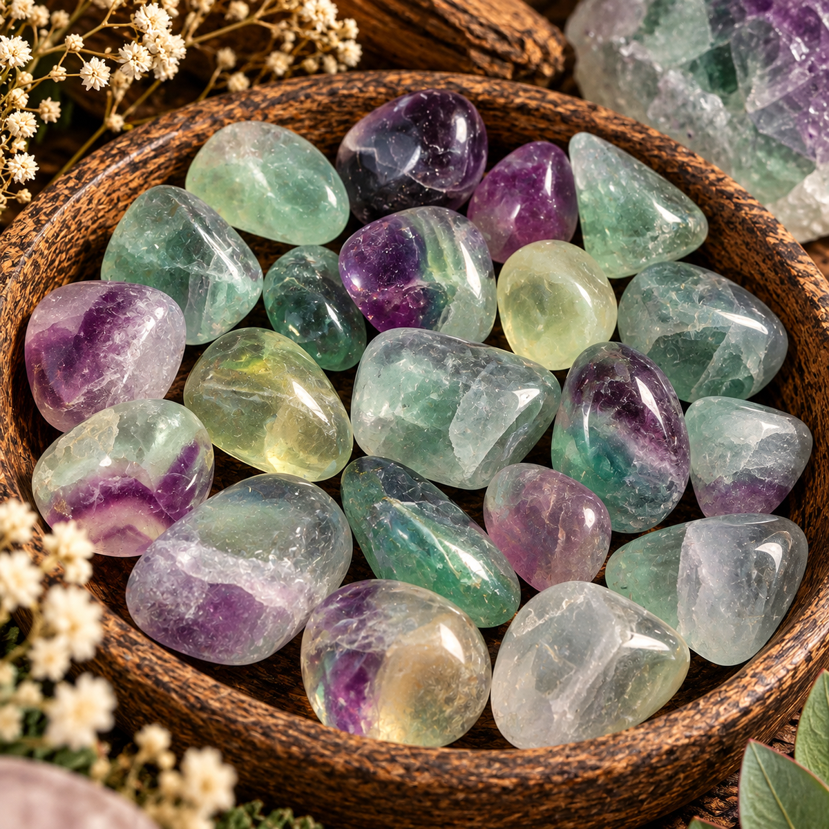Mini Fluorite Crystal Tumblestones