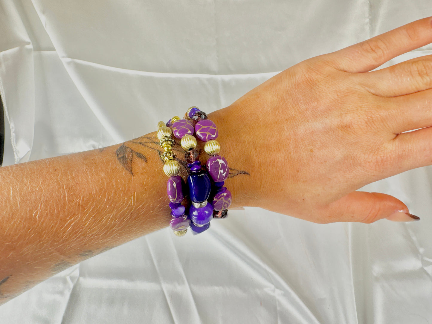 Purple Spiral Bracelet