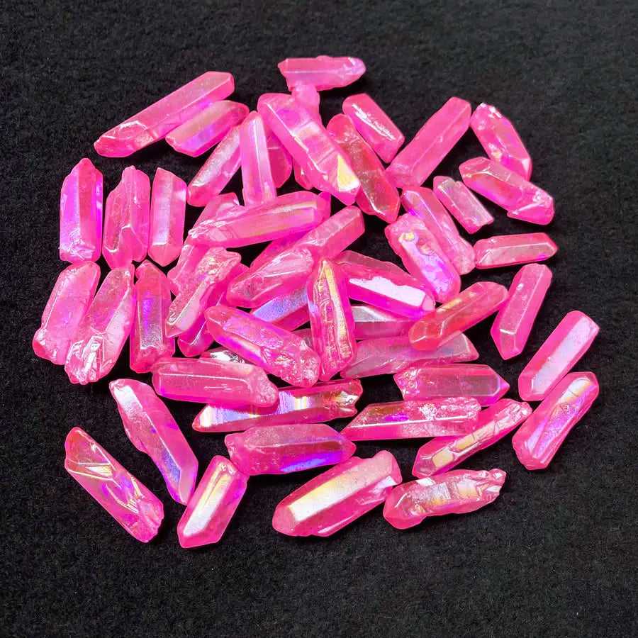 Pink Aura Crystal Point
