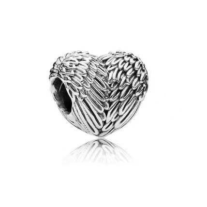 Heart of Wings Silver Charm