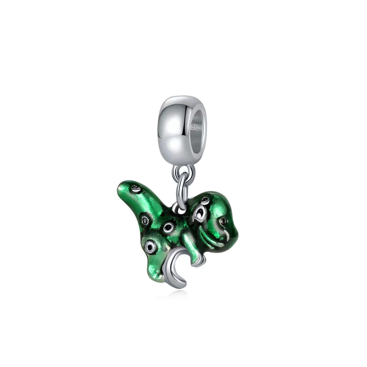 Dangly T-Rex silver Charm