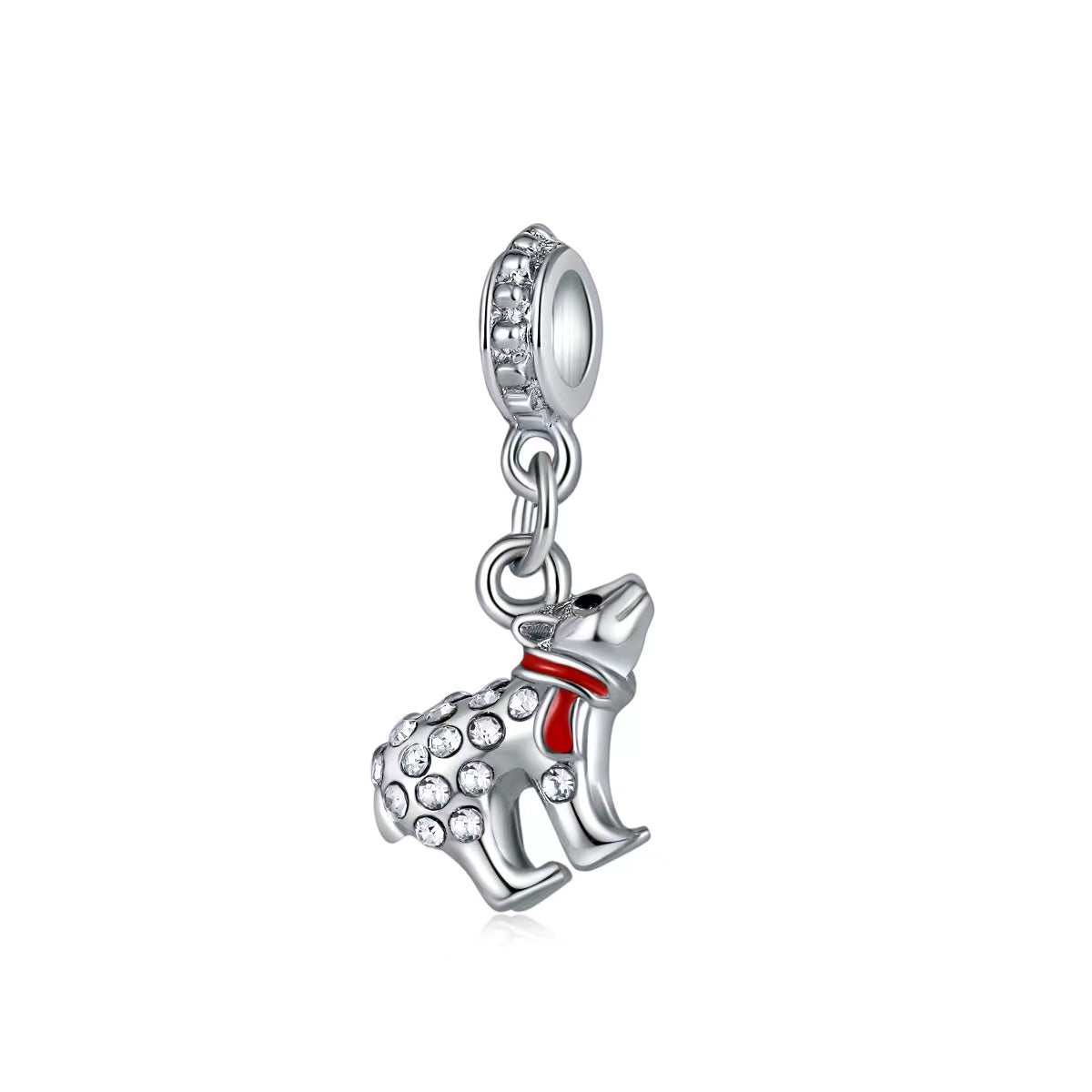 Silver Polar Bear Charm
