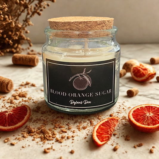 Glass Candle - Blood Orange Sugar