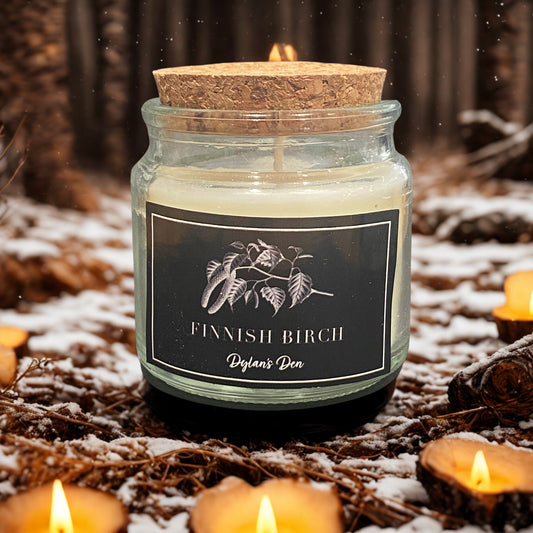 Glass Candle - Finnish Birch