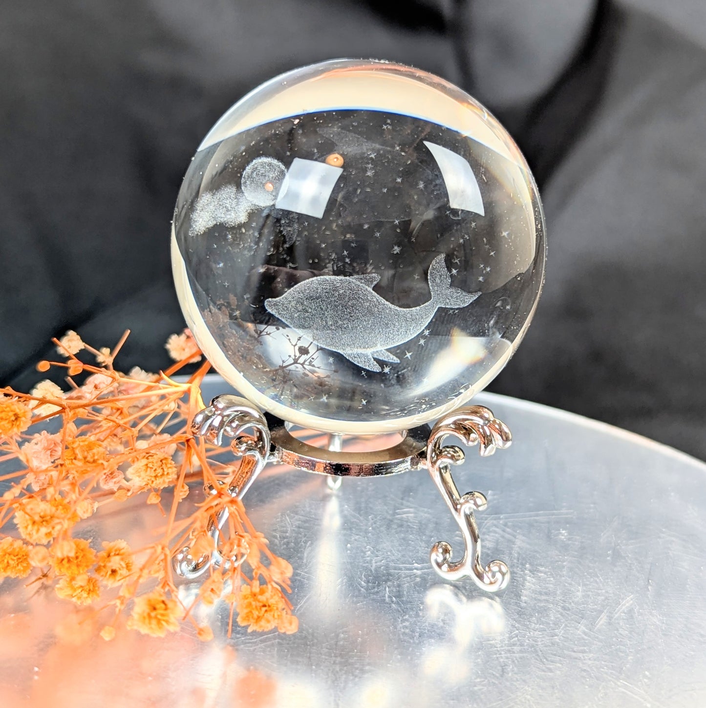 Dolphin in Glass Sphere