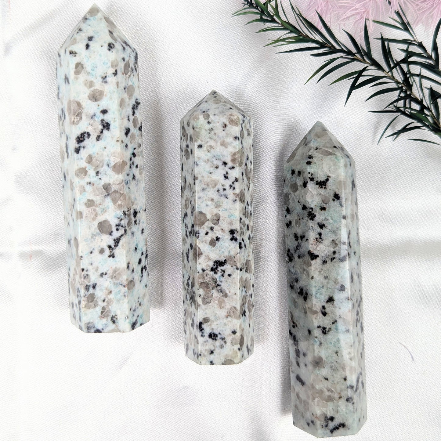 Kiwi Jasper Crystal Point