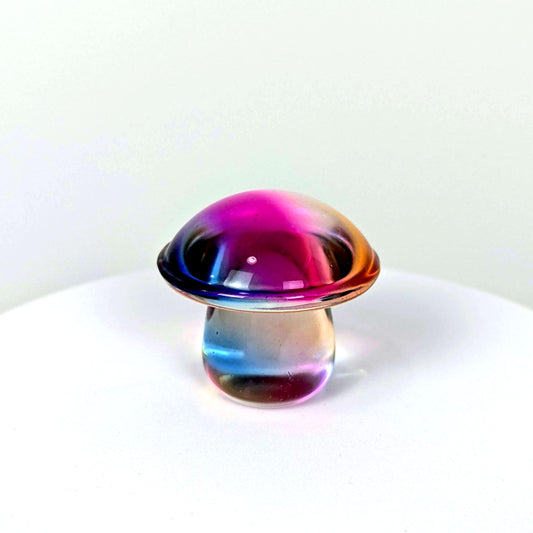 Sunset Glass Mushroom Carvings