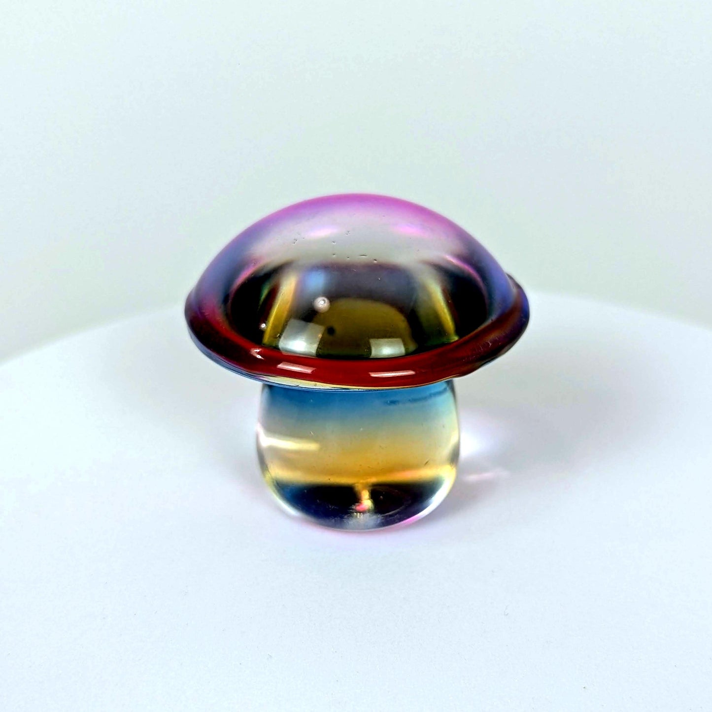 Sunset Glass Mushroom Carvings