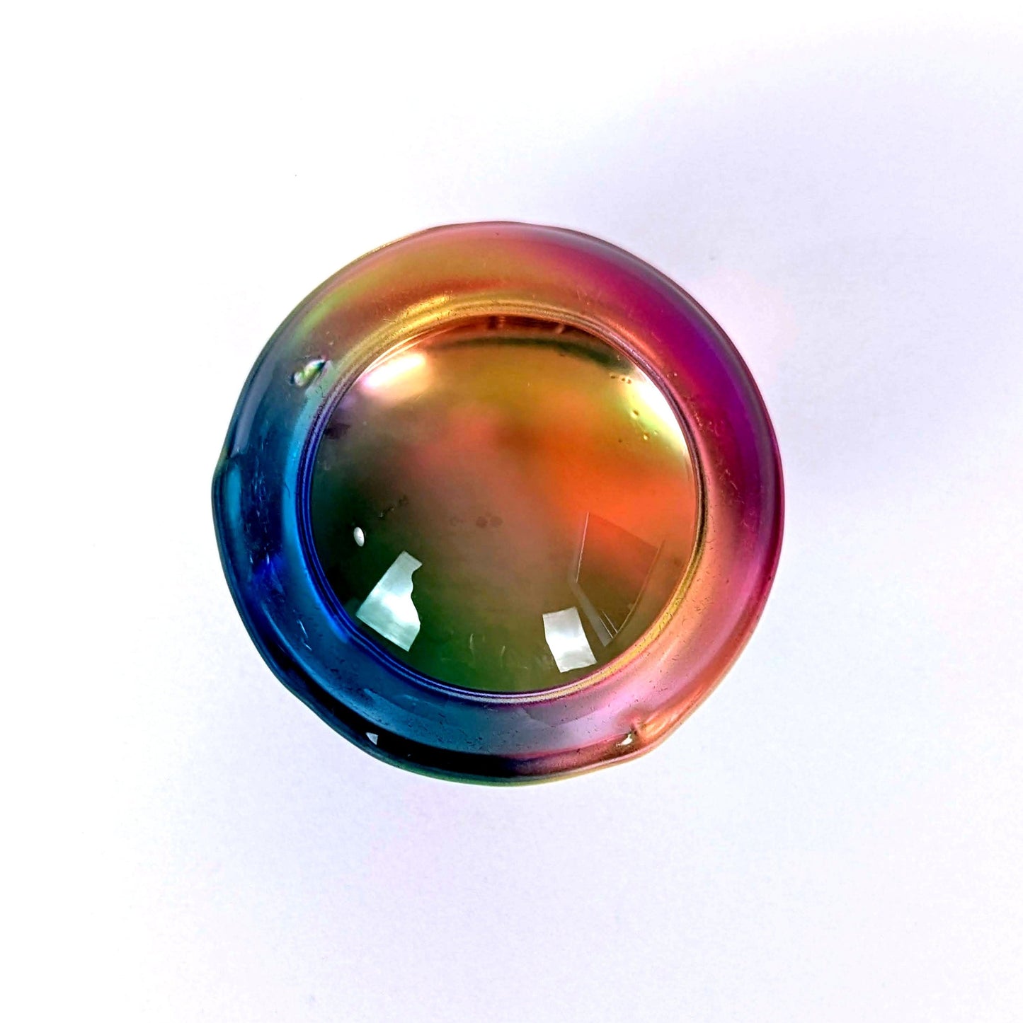 Rainbow Glass Mushroom Carvings