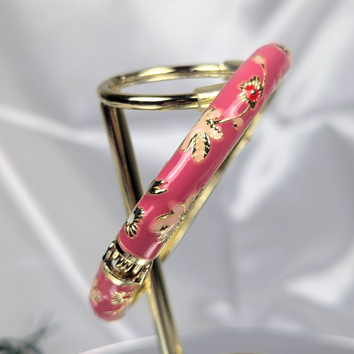 Pink Cloisonné Bangle - 6cm - Dylan's Den Crystal Shop
