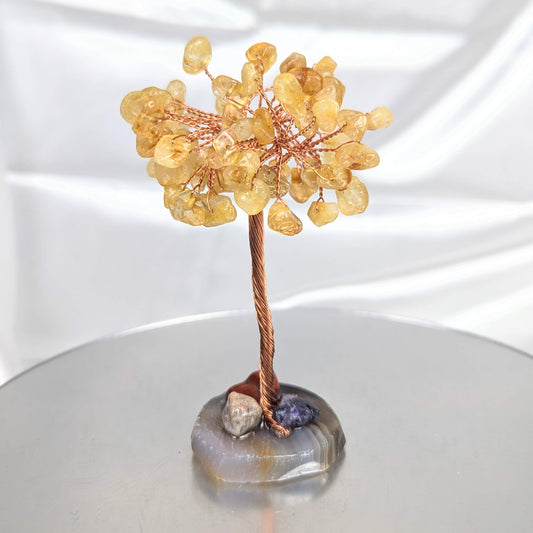 Small Heat Treated Citrine Crystal Chip Gem Tree