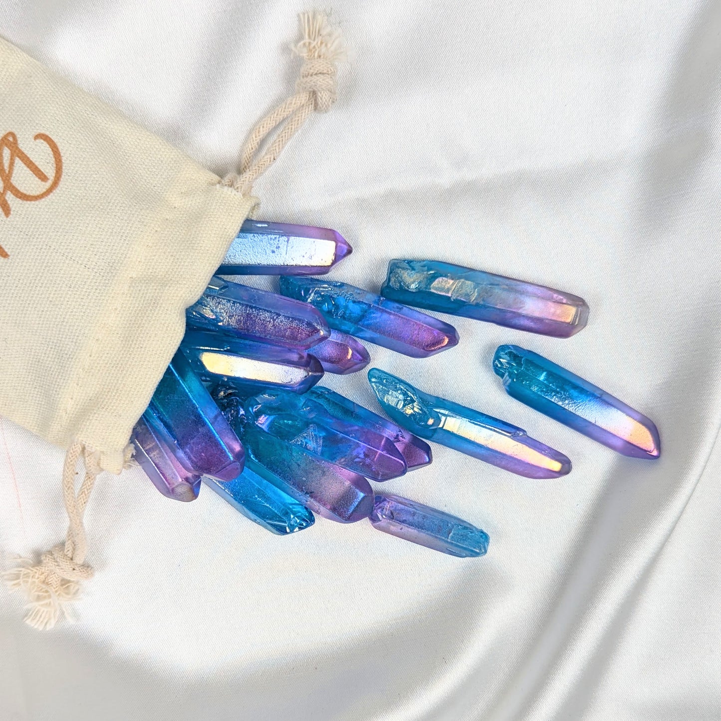 Pink and Blue Crystal Aura Point