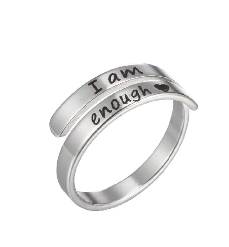Stainless Steel Adjustable Silver Wrap Ring