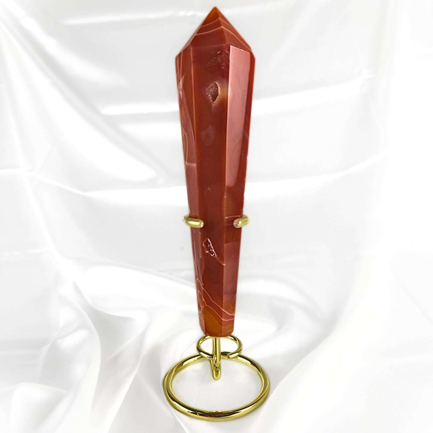 Red Agate Crystal Wand