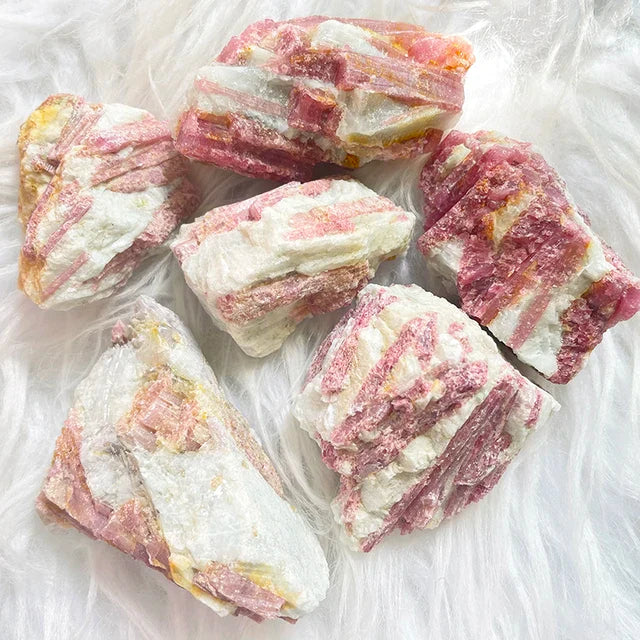 Rough Pink Tourmaline Crystal