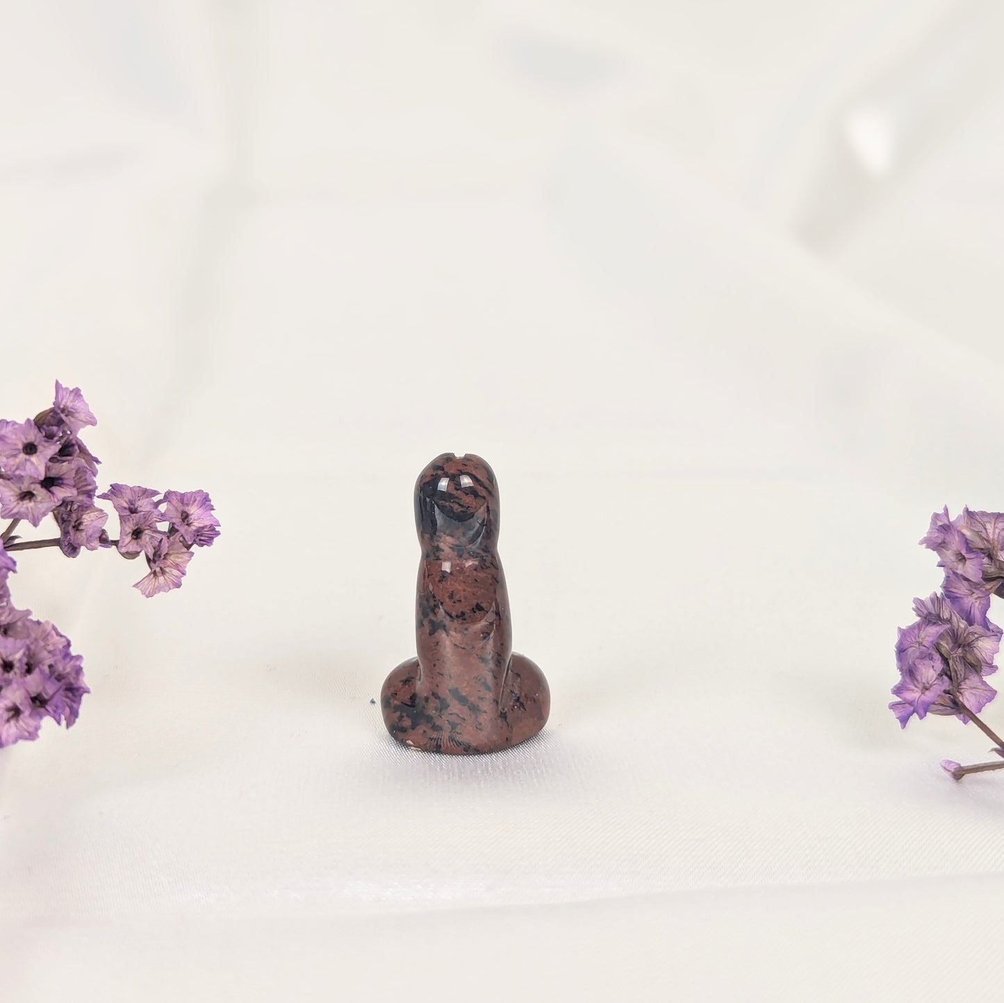 Mahogany Obsidian Mini Crystal Penis Carving