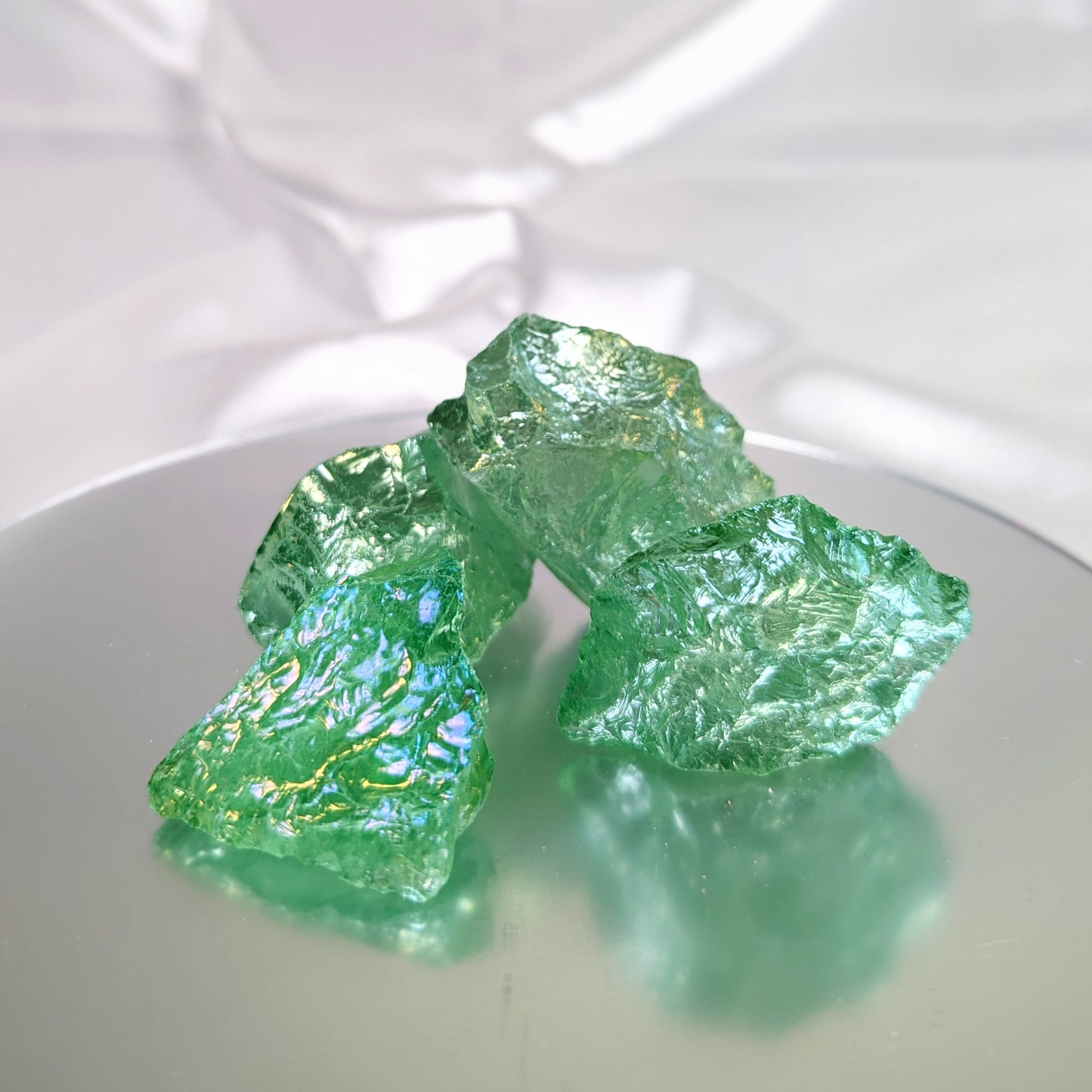 Rough Green Aura Crystal