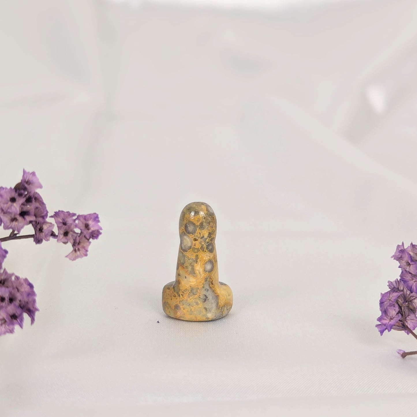 Crazy Lace Agate Mini Crystal Penis Carving