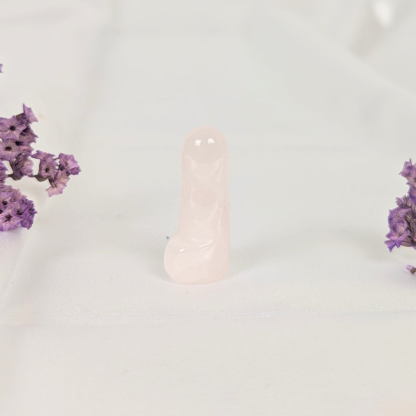 Rose Quartz Mini Crystal Penis Carving