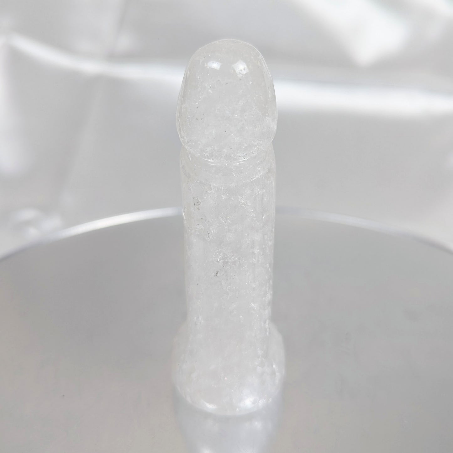 Clear Quartz Large Penis 8cm