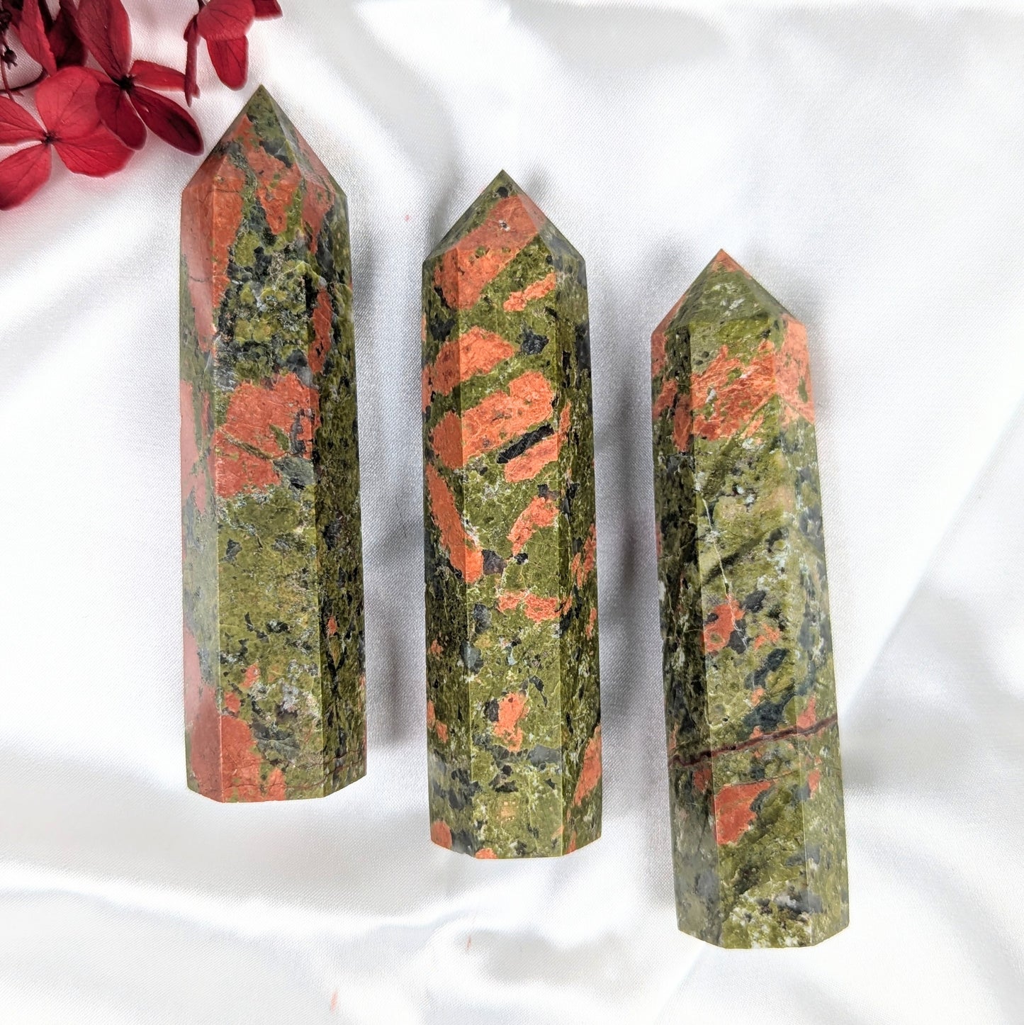 Unakite Crystal Point