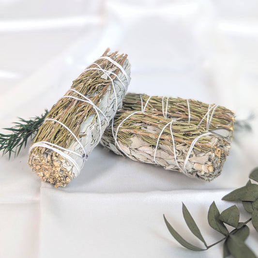 Rosemary & White Sage Smudge Stick Bundle