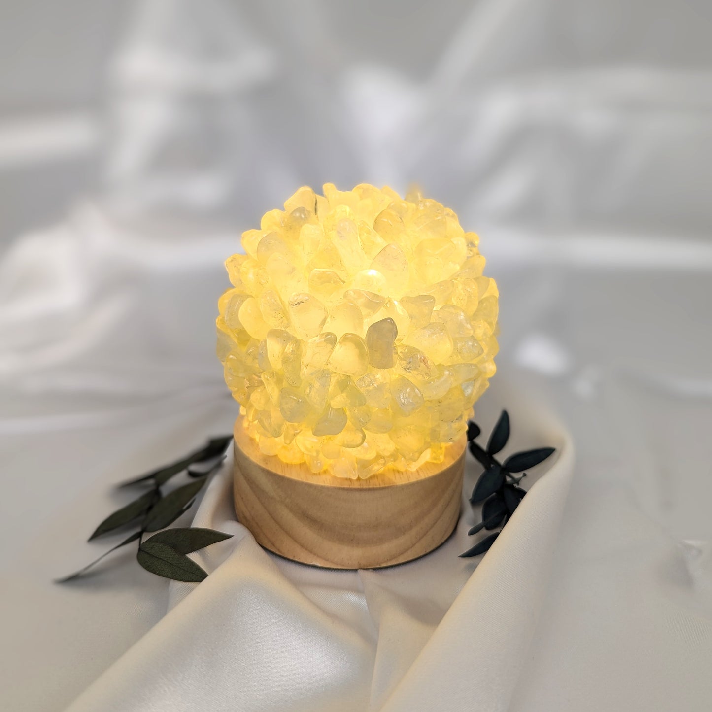 Citrine Crystal Lamp