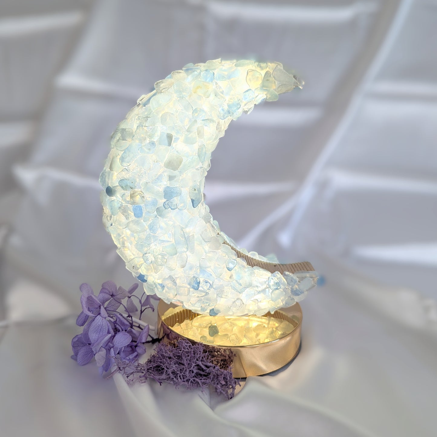 aquamarine crystal lamp