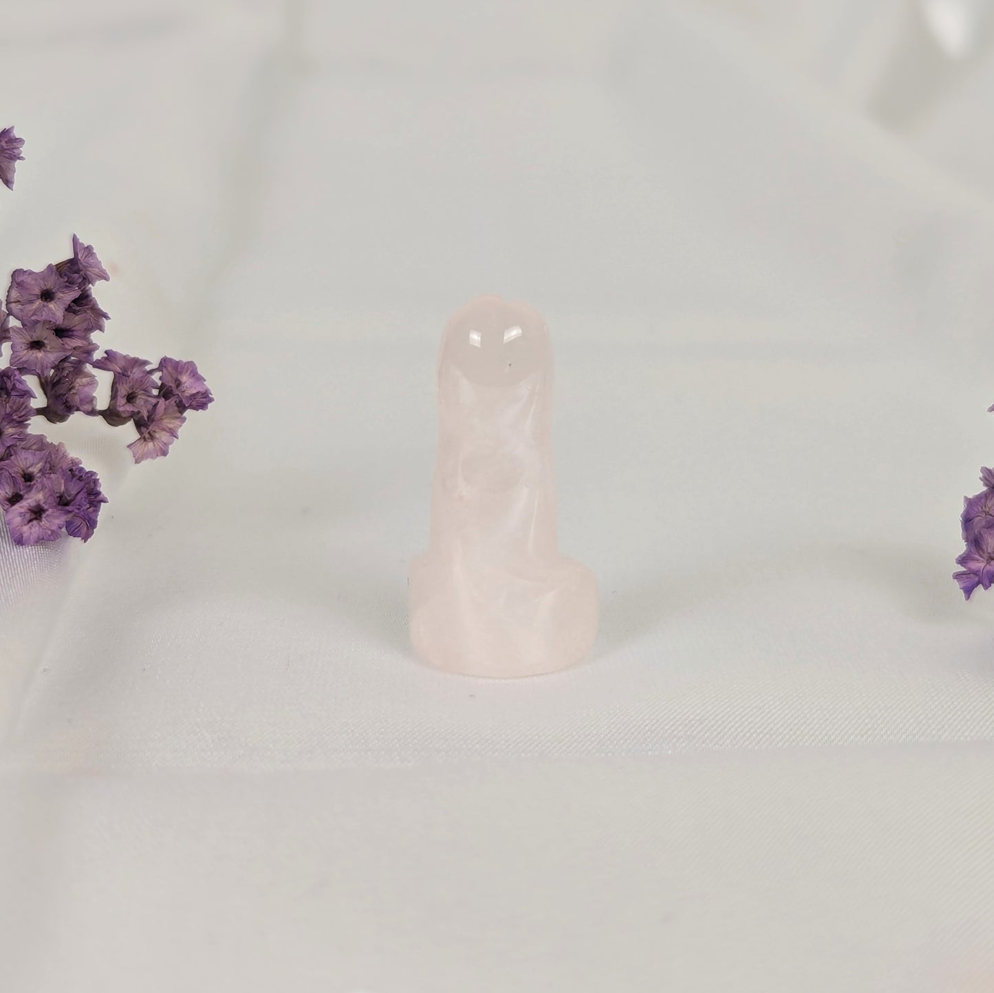 Rose Quartz Mini Crystal Penis Carving