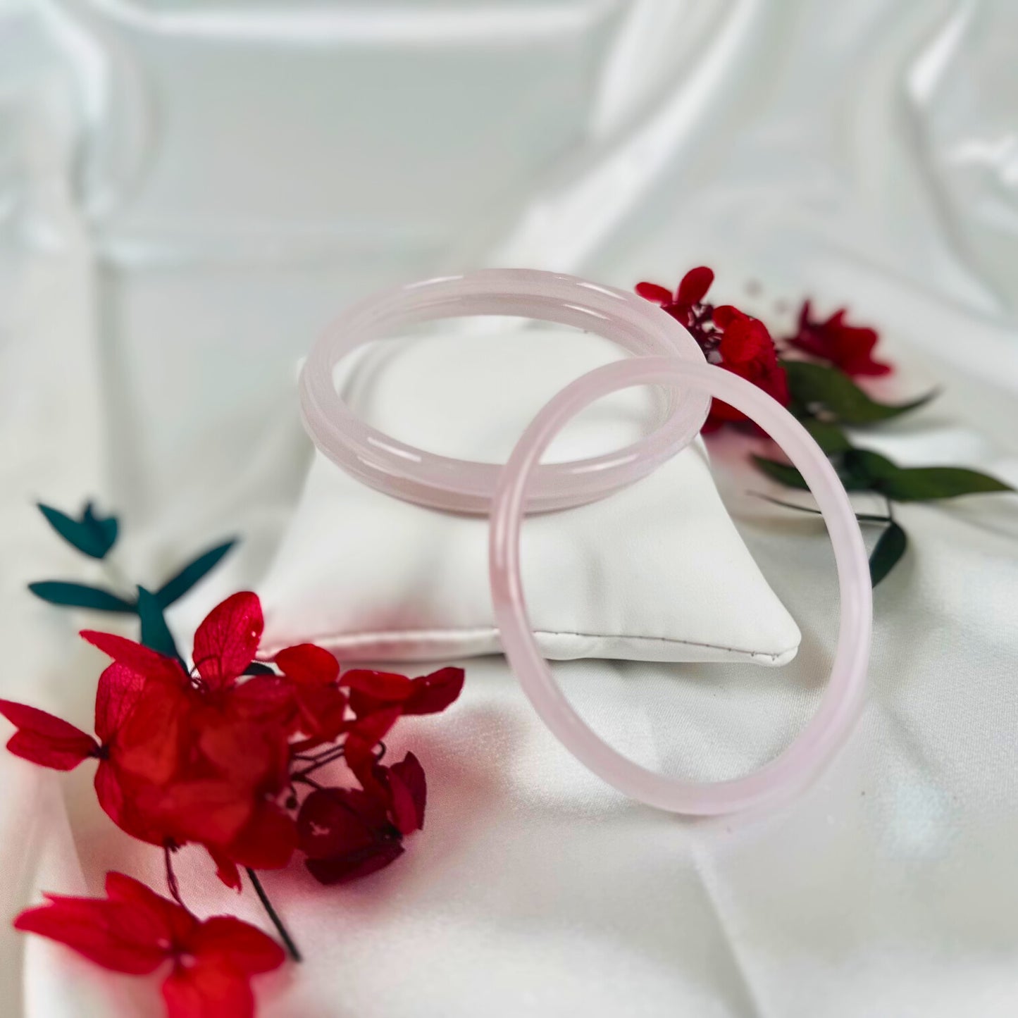 Pink Agate Crystal Bangle - Dylan's Den Crystal Shop