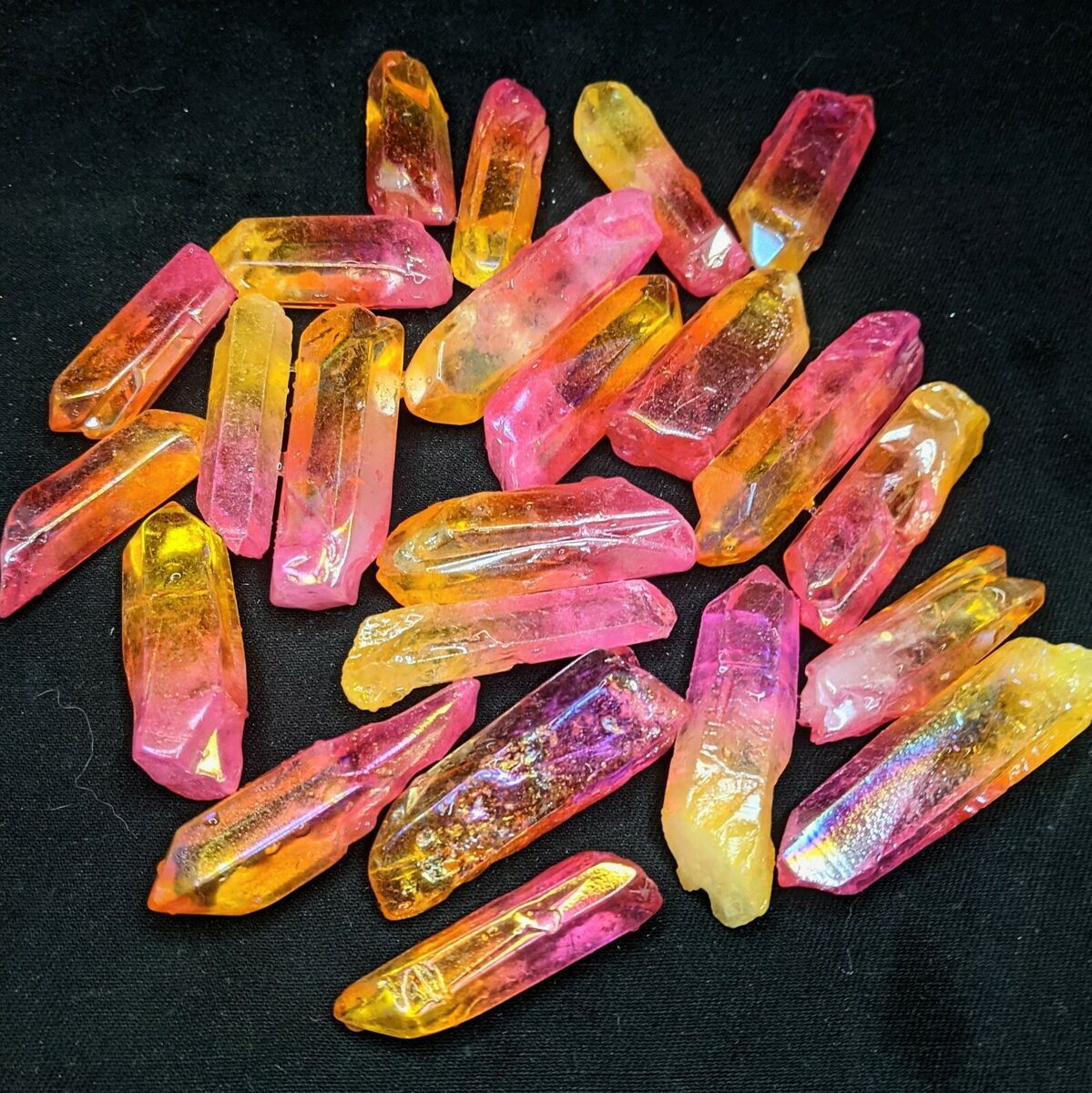 Orange and Pink Crystal Aura Point
