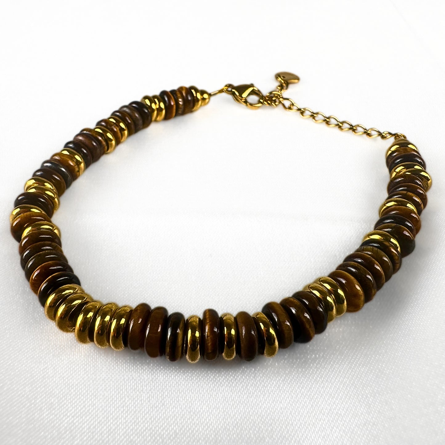 Disc Bracelet - Golden Tigers Eye