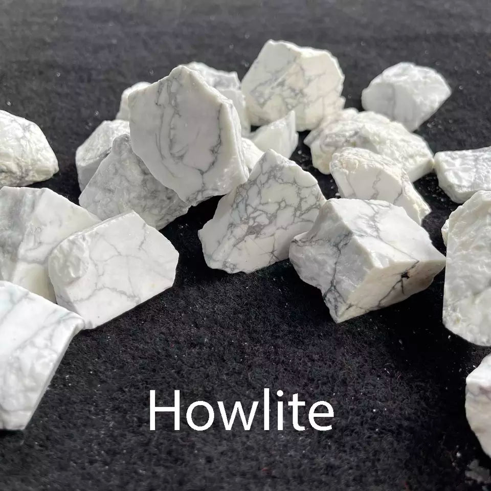 ROUGH WHITE HOWLITE Crystal