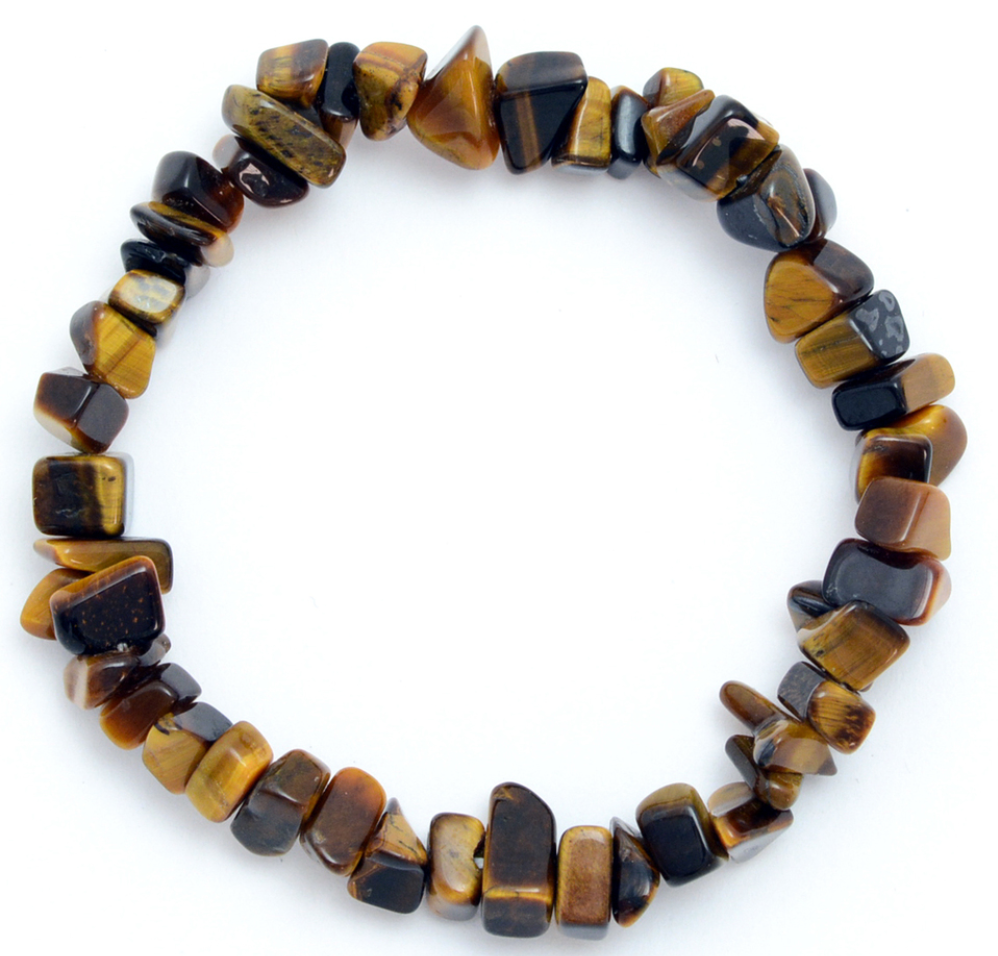 Golden Tigers Eye Crystal Chip Bracelet