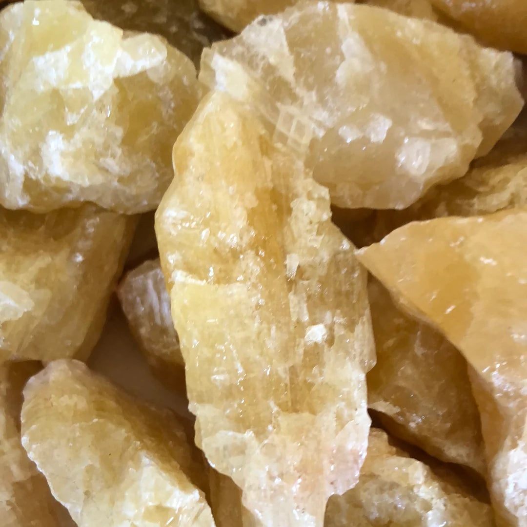 Rough Yellow Calcite Crystal