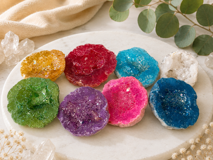 Angel Aura Geode Halves