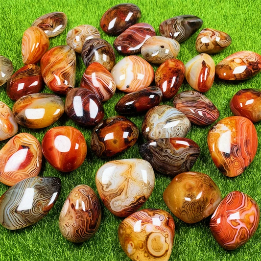 Large Sardonyx Agate Crystal Tumblestone