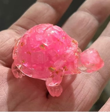Resin Turtle - Hot Pink