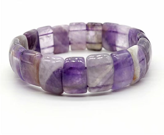 Amethyst Square Beaded Bracelet