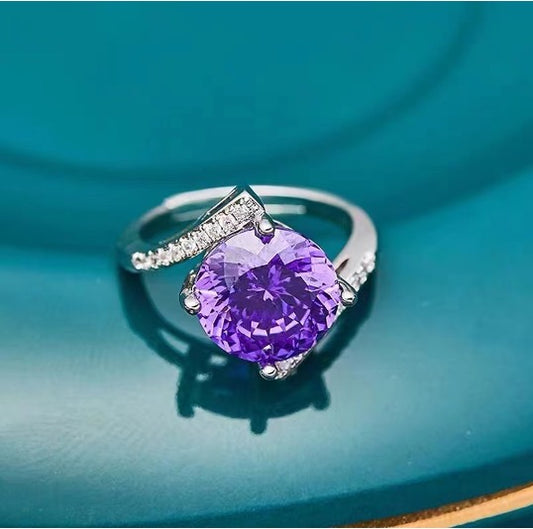 Purple Glass Ring