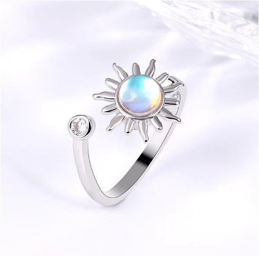 Iridescent Sun Spinner Ring