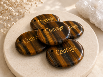 Engraved Crystal Thumbstone